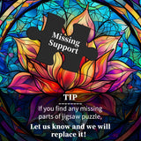 Piedras de jigsa de lotes de vidrieras 1000 piezas