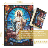 Vidrieras Jesucristo rompecabezas Puzzle 1000 piezas