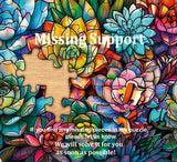 Suculentas coloridas de vidrieras Rompecabezas 1000 piezas