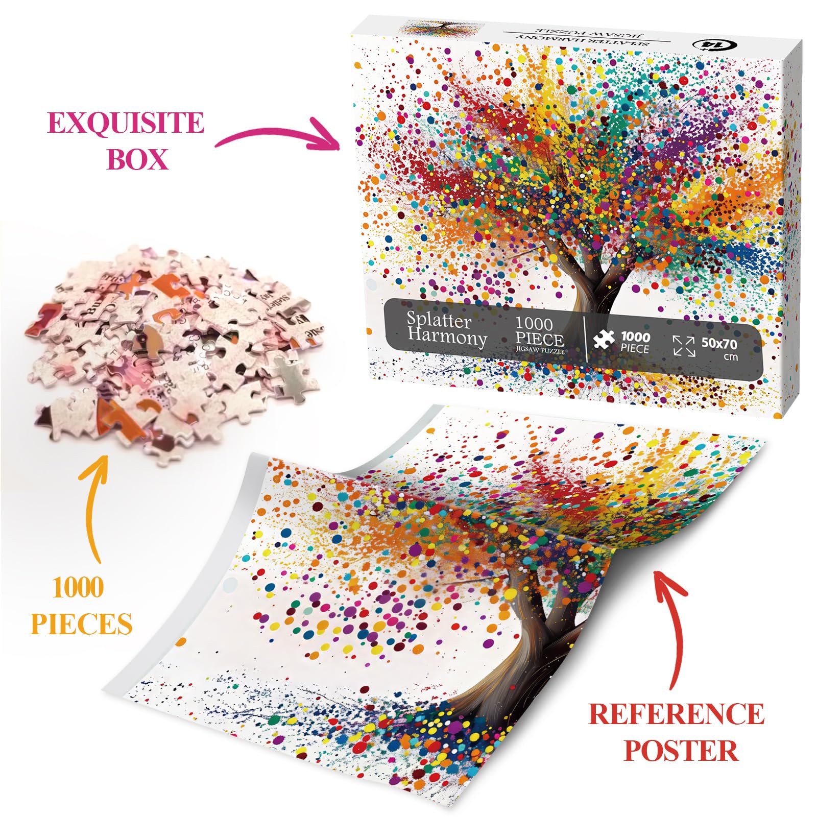 Splatter Harmony Jigsaw Puzzle 1000 piezas