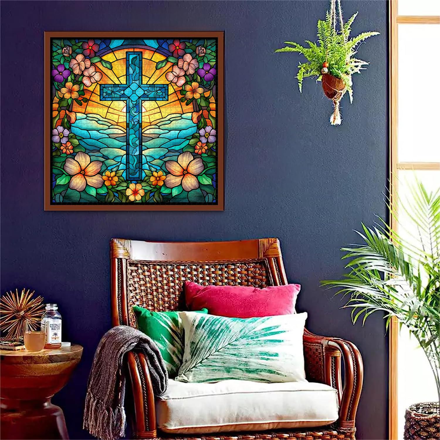 Rompecabezas de vidrio cruzado Puzzle 1000 piezas