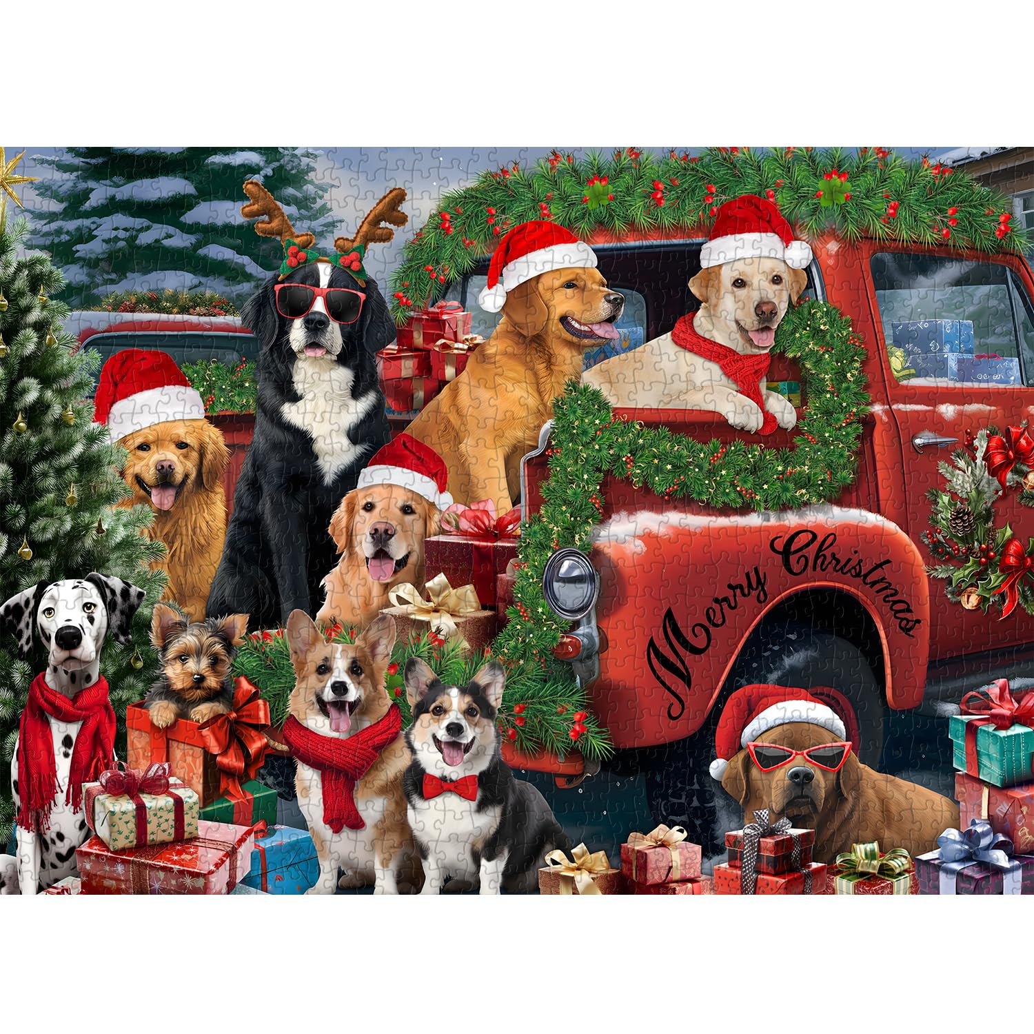 Puzzle animale di Natale puzzle 1000 pezzi