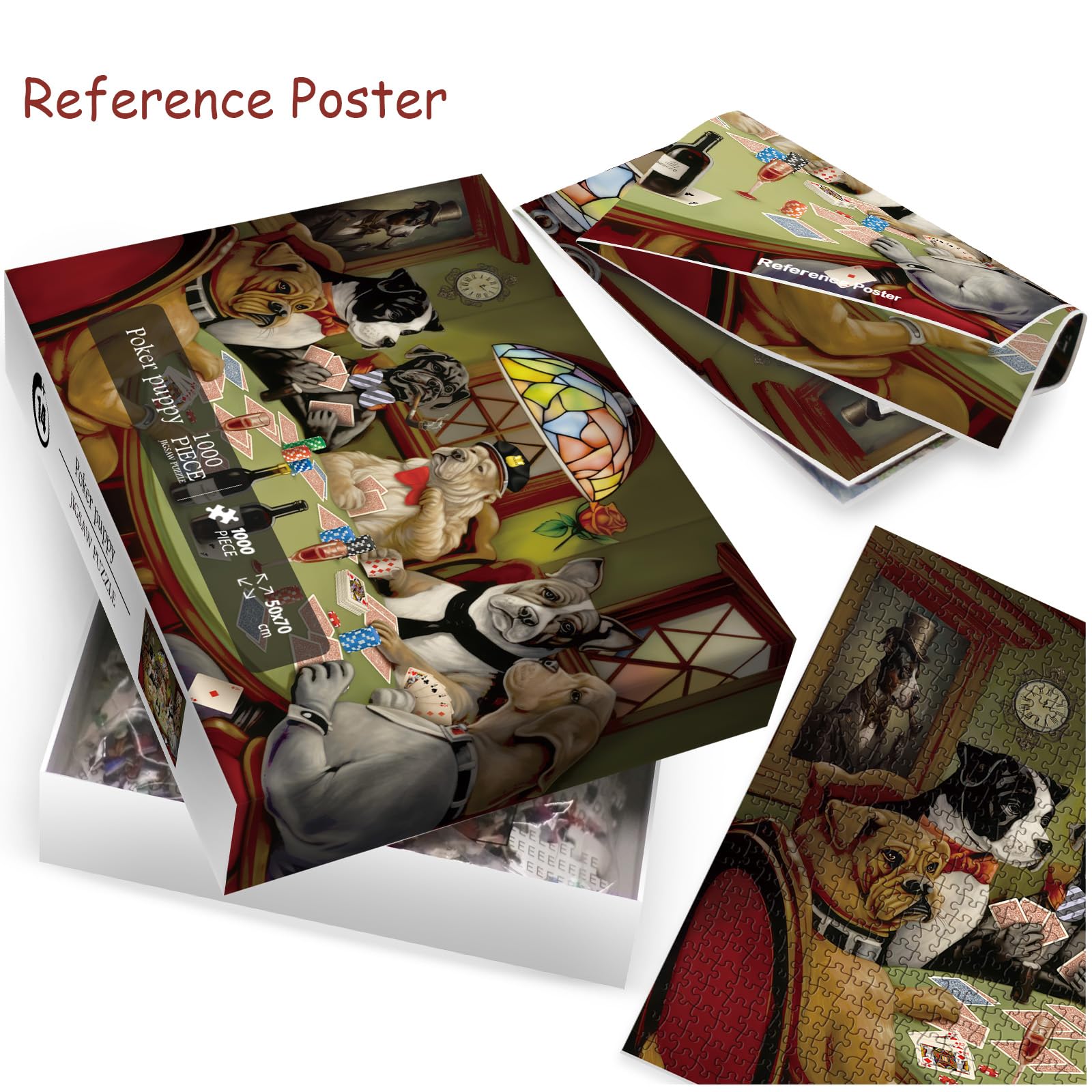 Poker Puppy Jigsaw Puzzle 1000 piezas