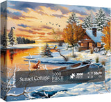 Sumset Cottage Jigsaw Puzzle 1000 piezas