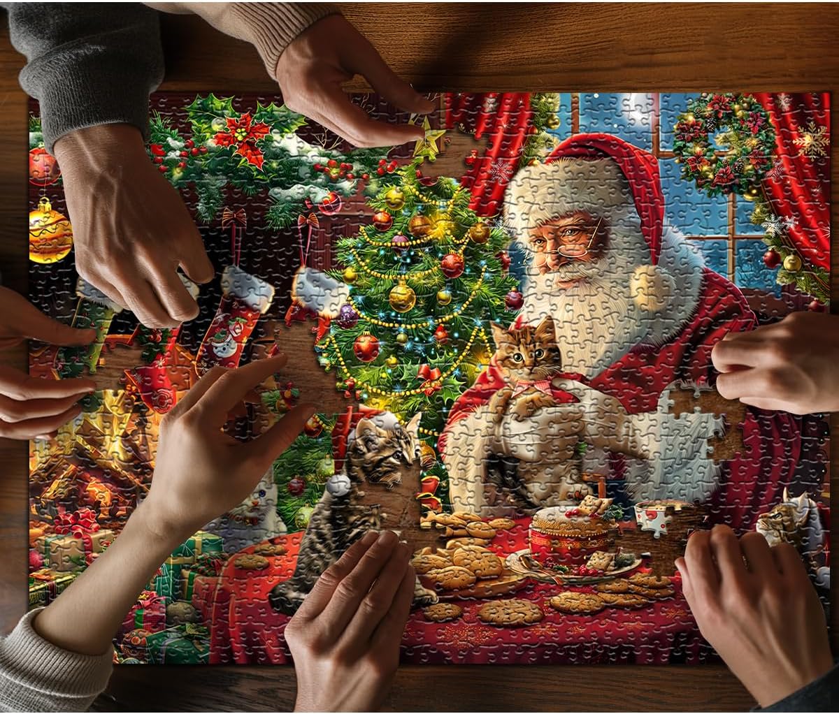 Weihnachtsnacht Puzzle 1000 Stücke