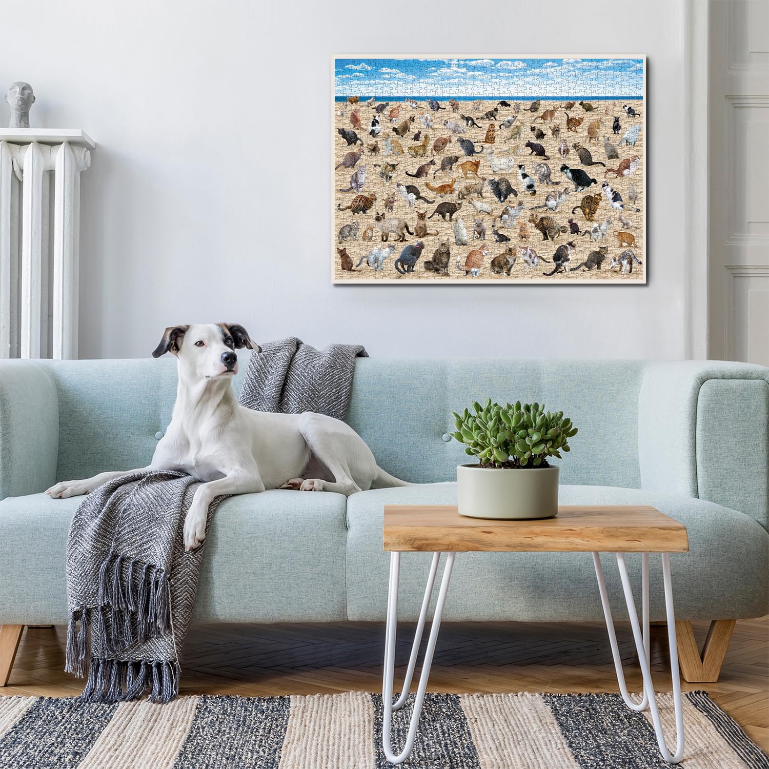 Pielinas de caca de caca de playa Puzzle 1000 Piezas