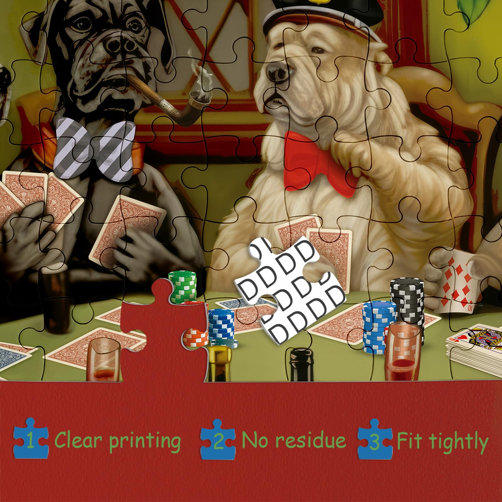 Poker Puppy Jigsaw Puzzle 1000 piezas
