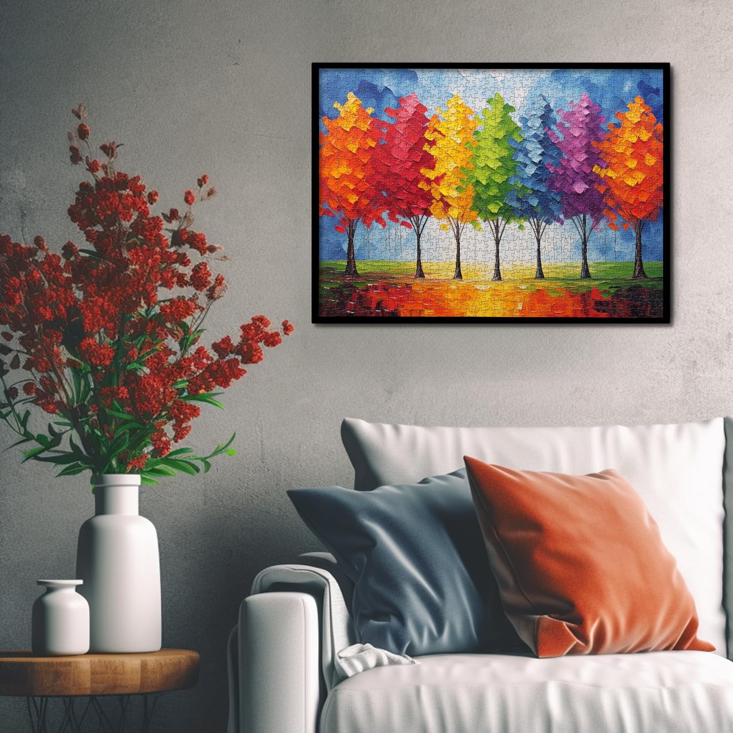 Colorido árbol de rompecabezas de árbol 1000 piezas