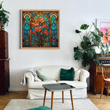 Flor de vidrio de vidrio Rompecabezas 1000 piezas