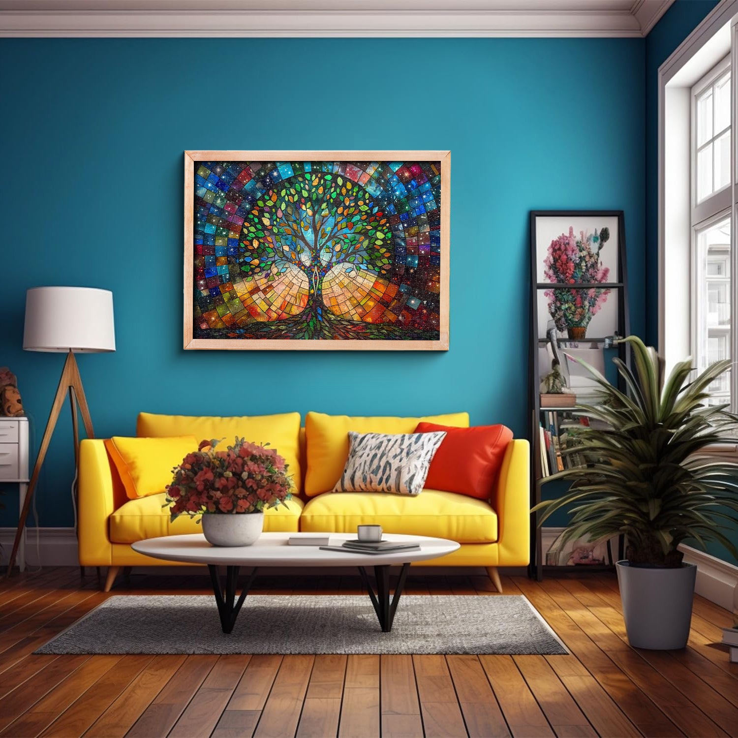 Glasia de vidrieras Jigsaw de follaje Eernal Puzzle 1000 Piezas