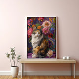 Cat y flores rompecabezas Puzzle 1000 piezas