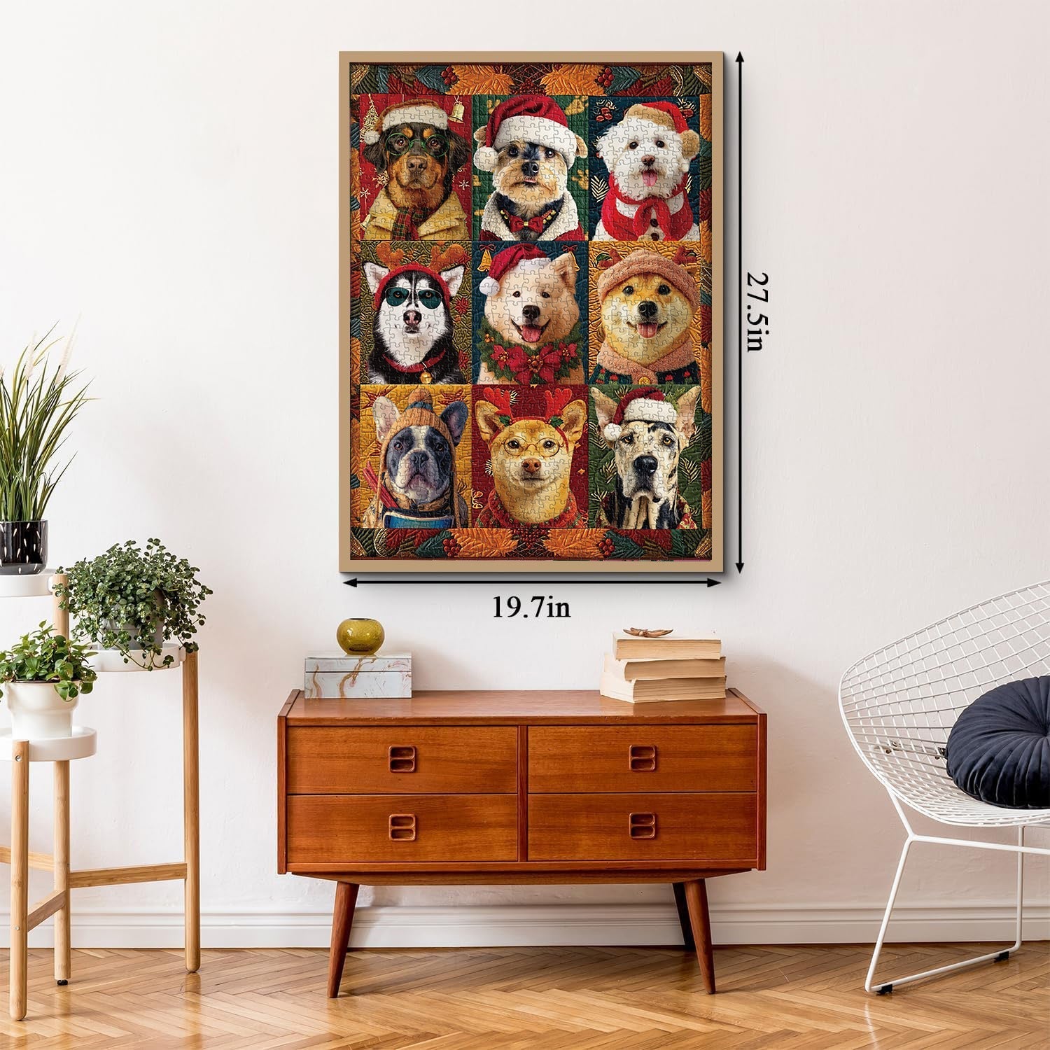 Perros de Navidad rompecabezas rompecabezas 1000 piezas