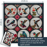 Colibríes entre flores rompecabezas rompecabezas 1000 piezas