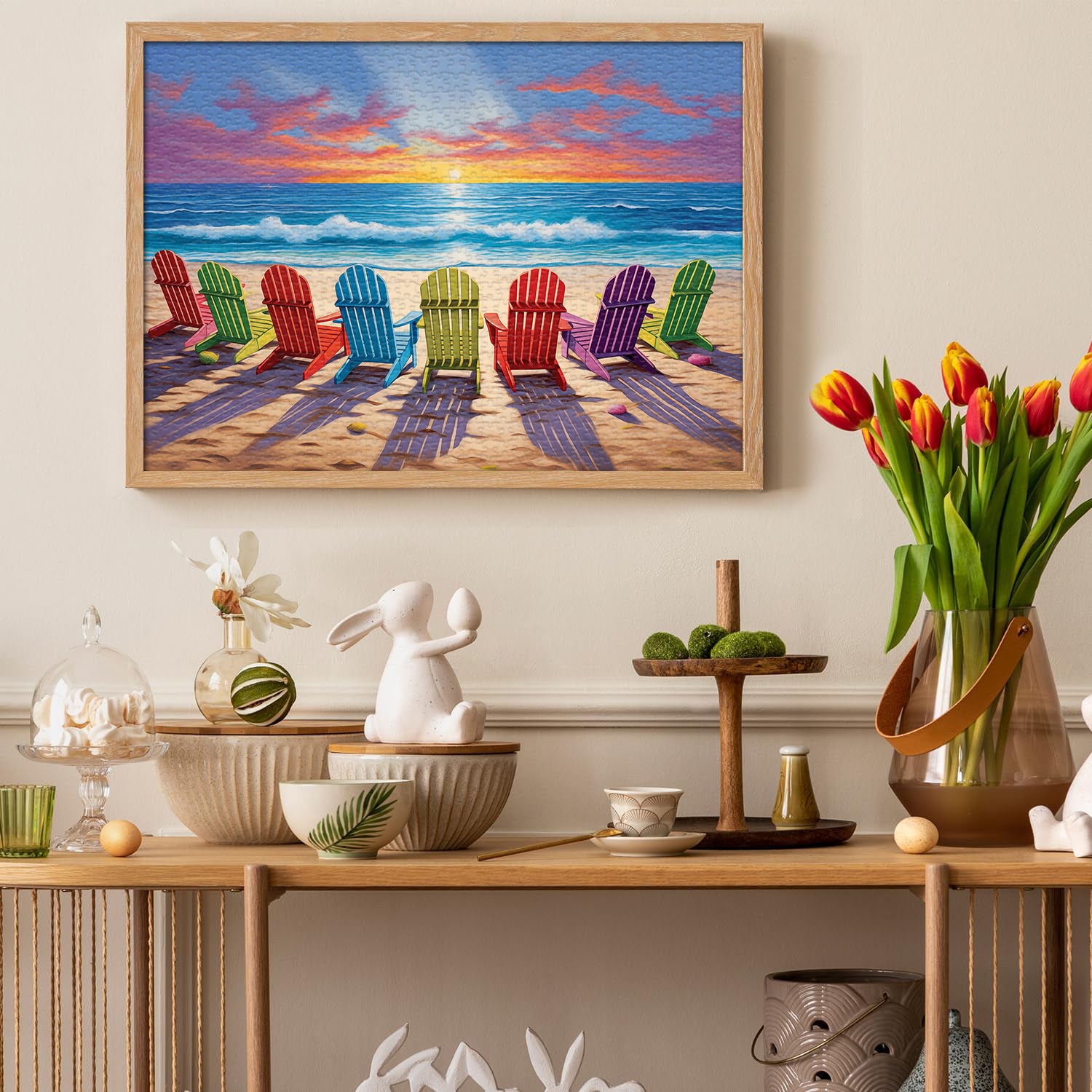 Beach Sunset Jigsaw Puzzle 1000 piezas