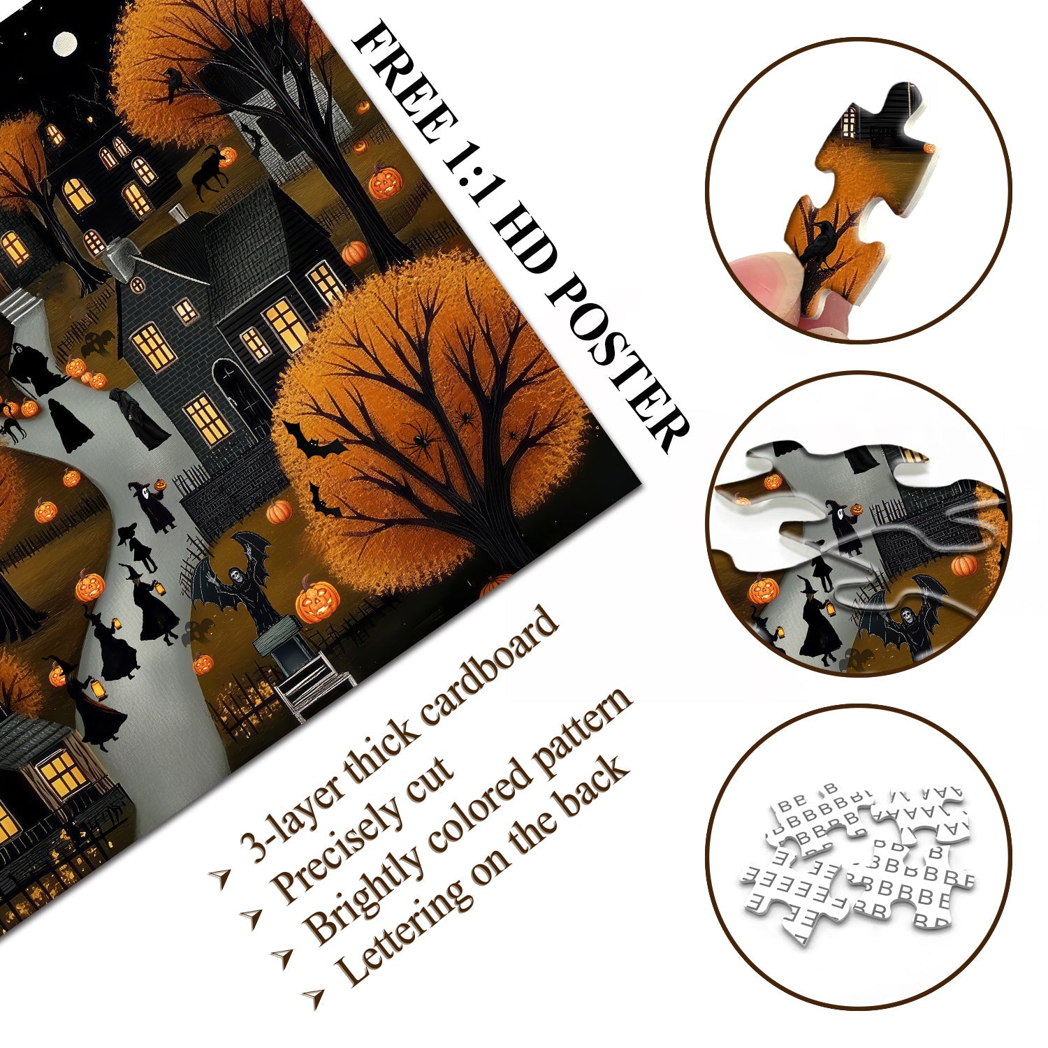 Halloween Heimatstadt Puzzle 1000 Stücke