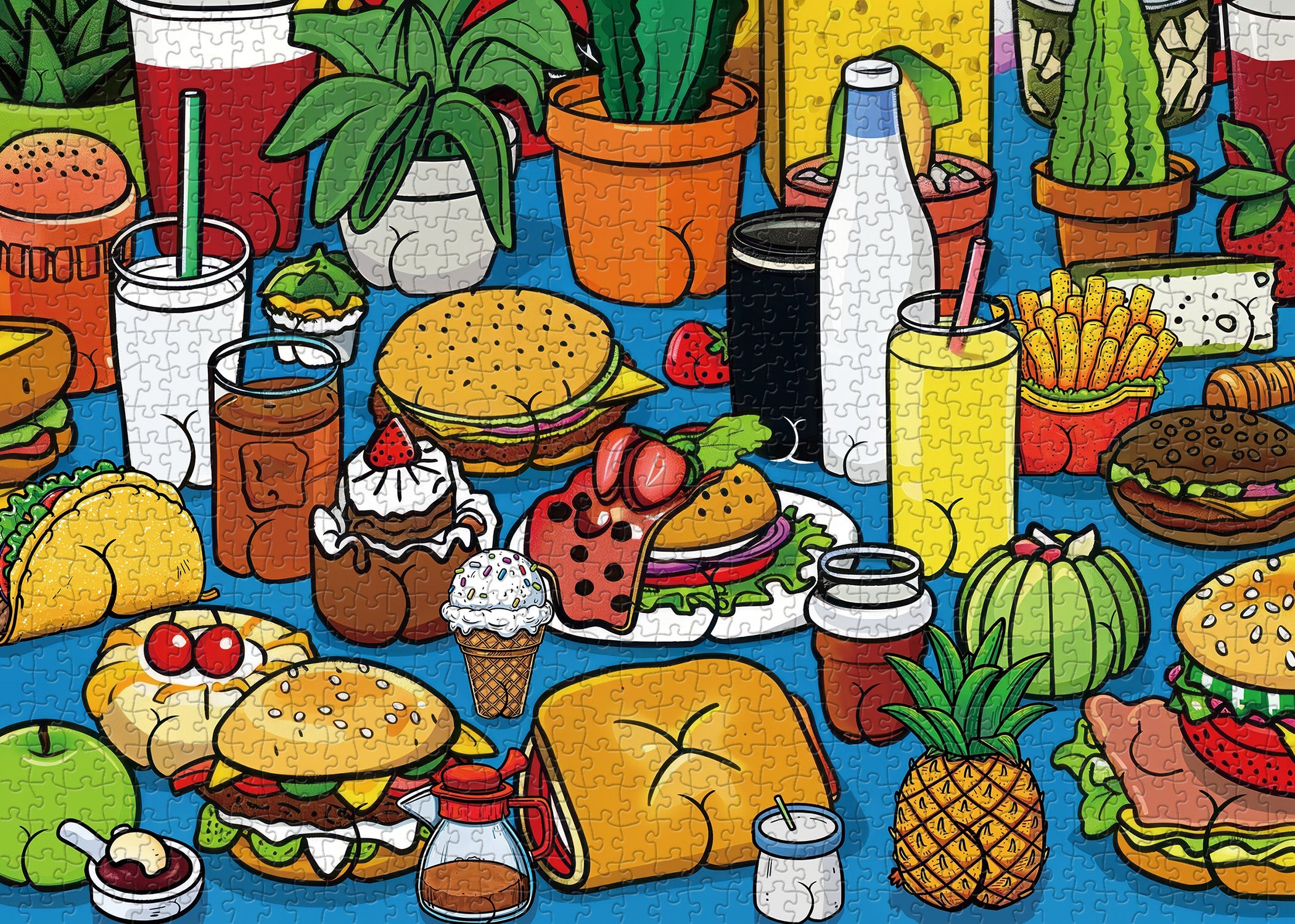 Rompecabezas descarado Puzzle 1000 piezas