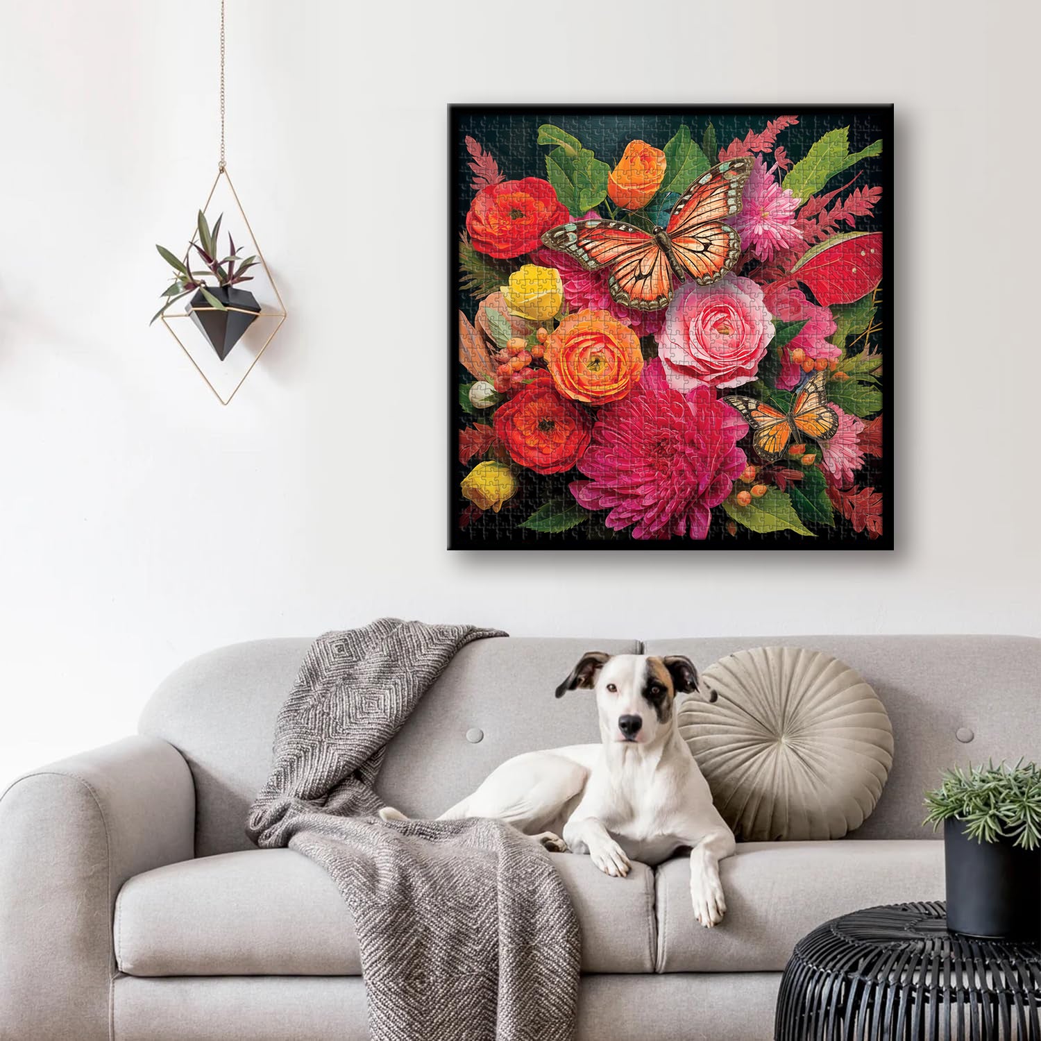 Mariposa y flores rompecabezas rompecabezas 1000 piezas