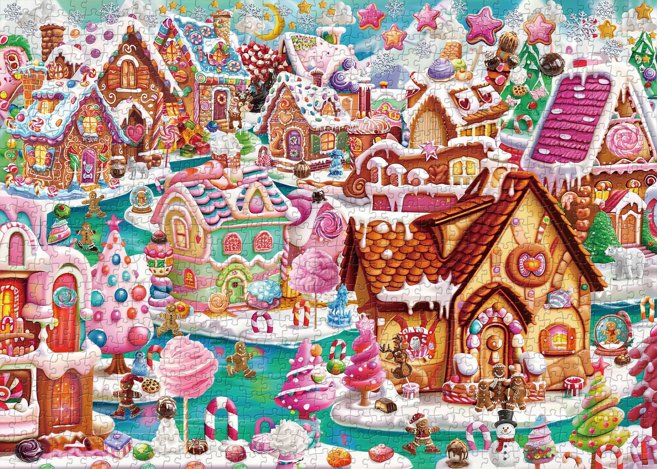 Candy Town Jigsaw Puzzle 1000 piezas