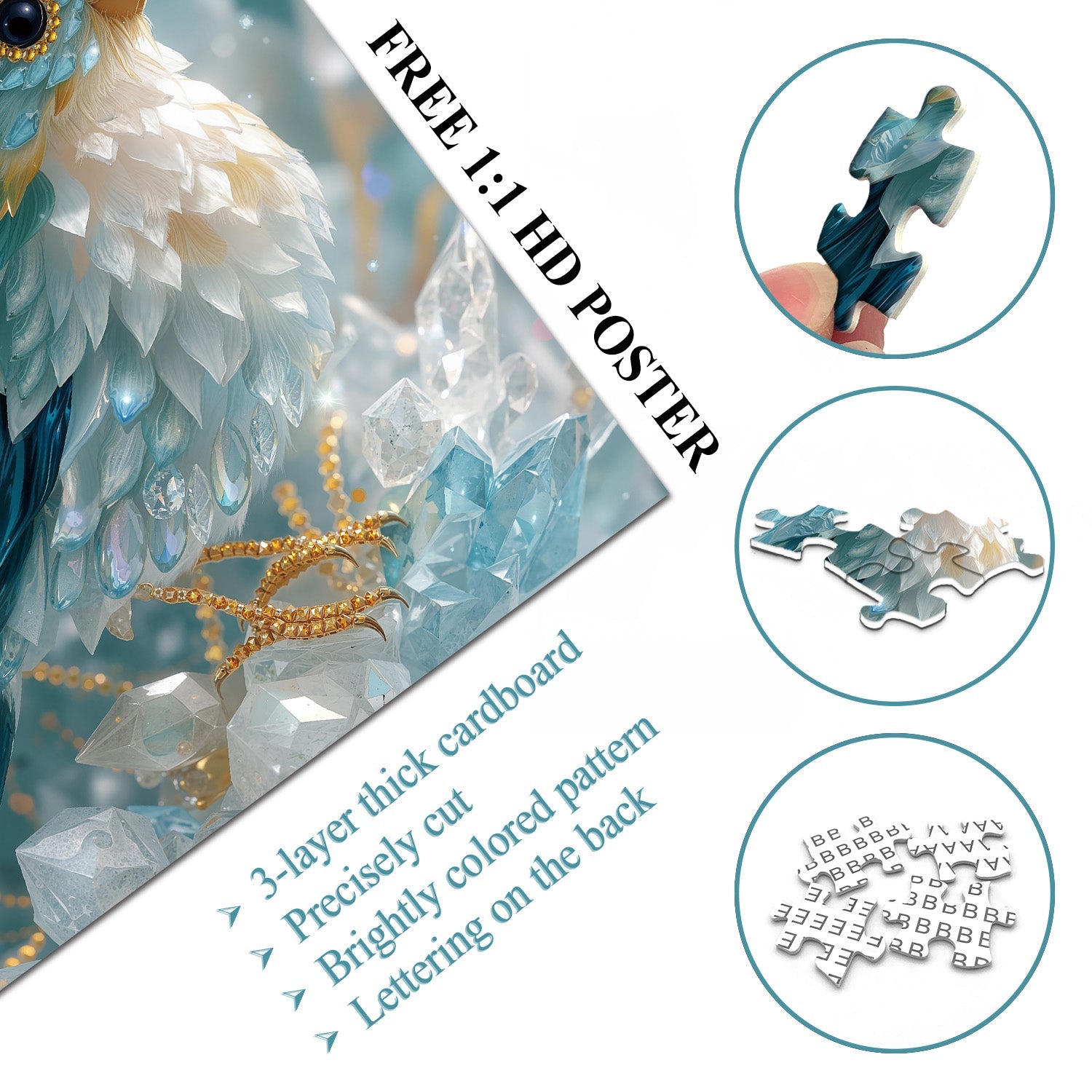 Cristal Bird Jigsaw Puzzle 1000 piezas