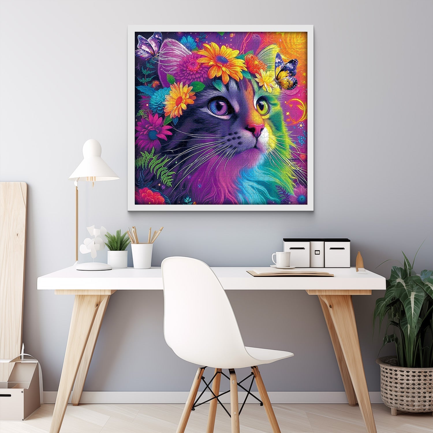 Schillernde Katzenpuzzle 1000 Stück