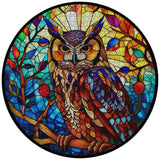 Owl de vidrieras Rompecabezas 1000 piezas