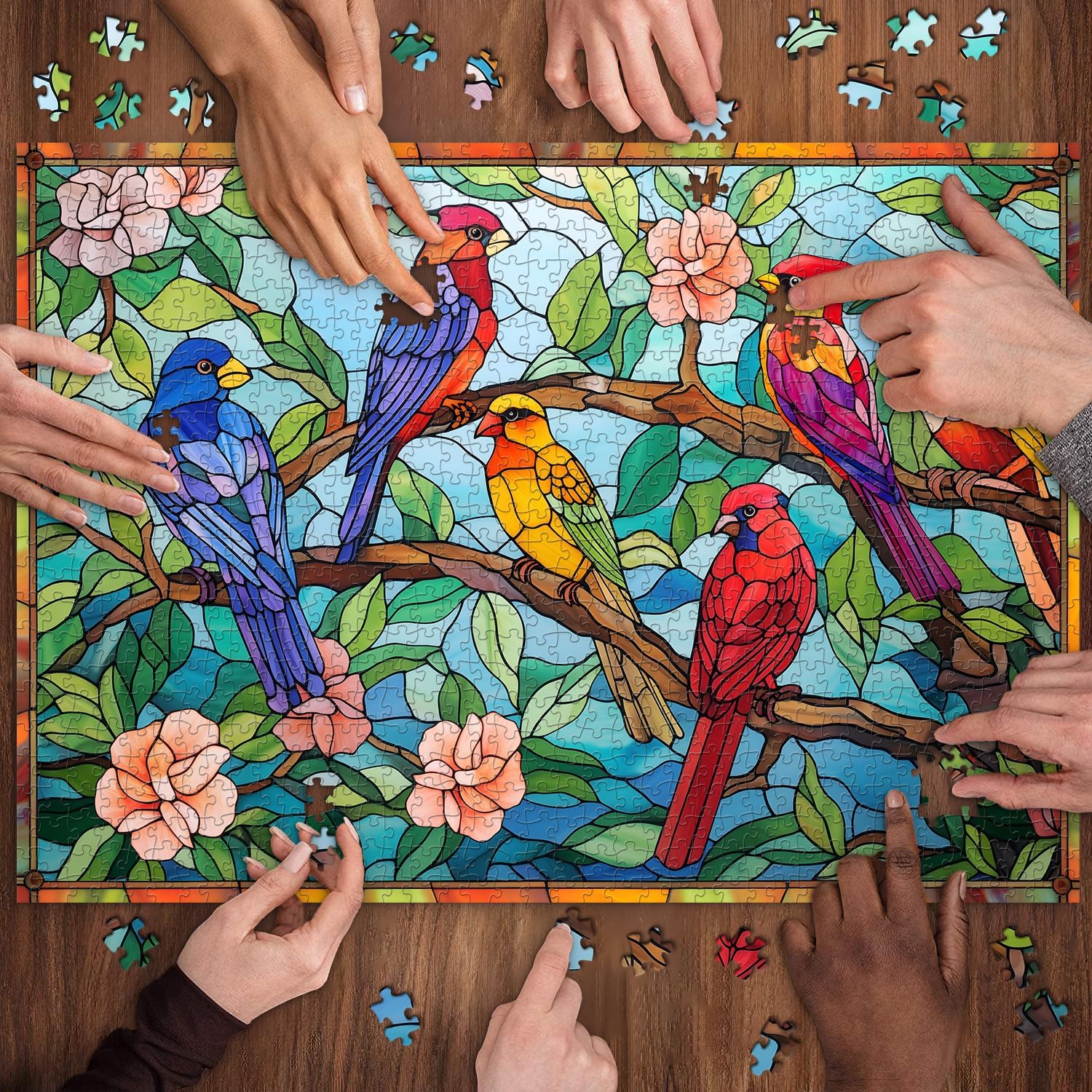 Puzzle uccello albero puzzle 1000 pezzi
