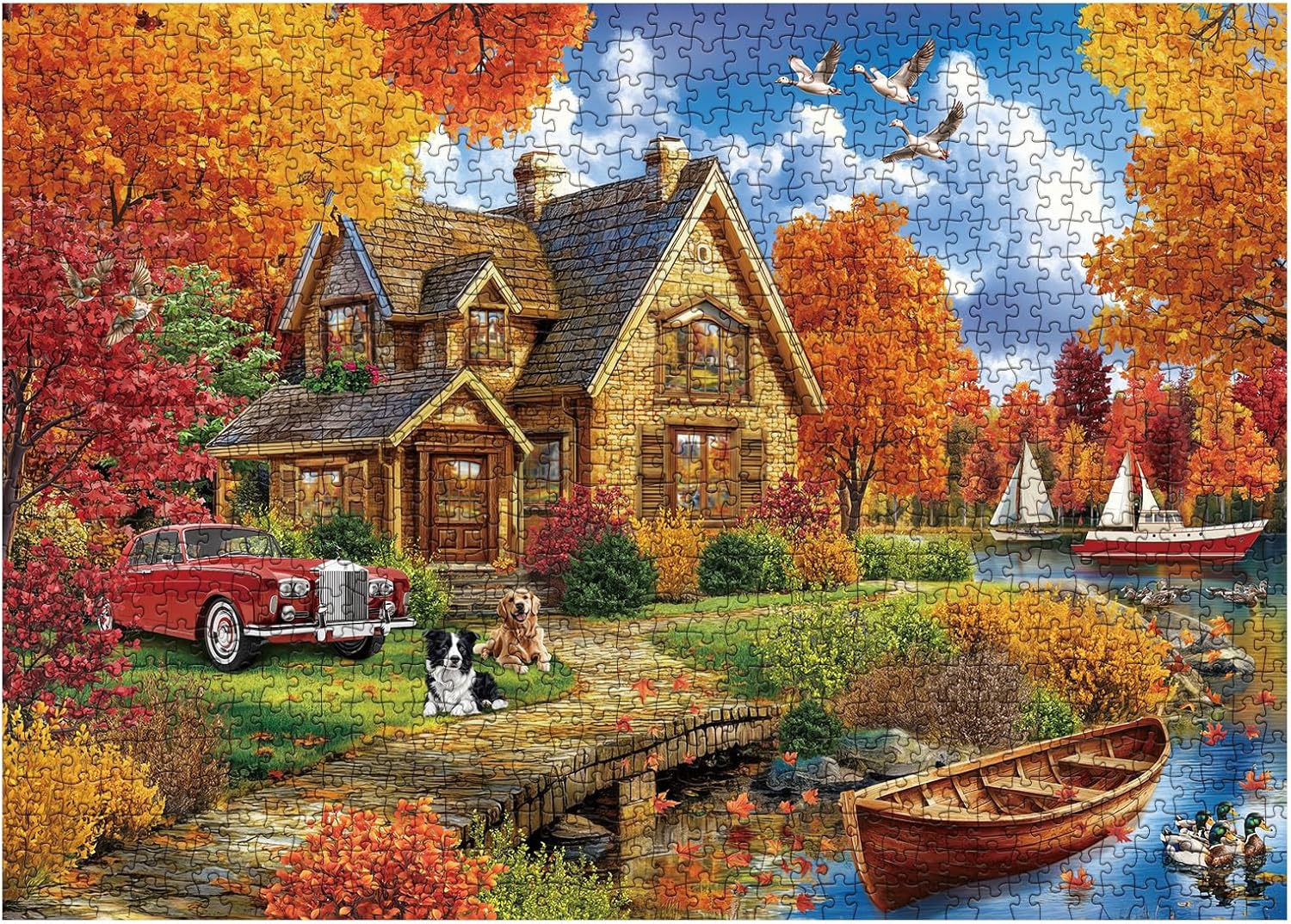 Tranquilidad de otoño rompecabezas Puzzle 1000 piezas
