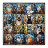 Cat de vidrio Gat rompecabezas Puzzle 1000 piezas