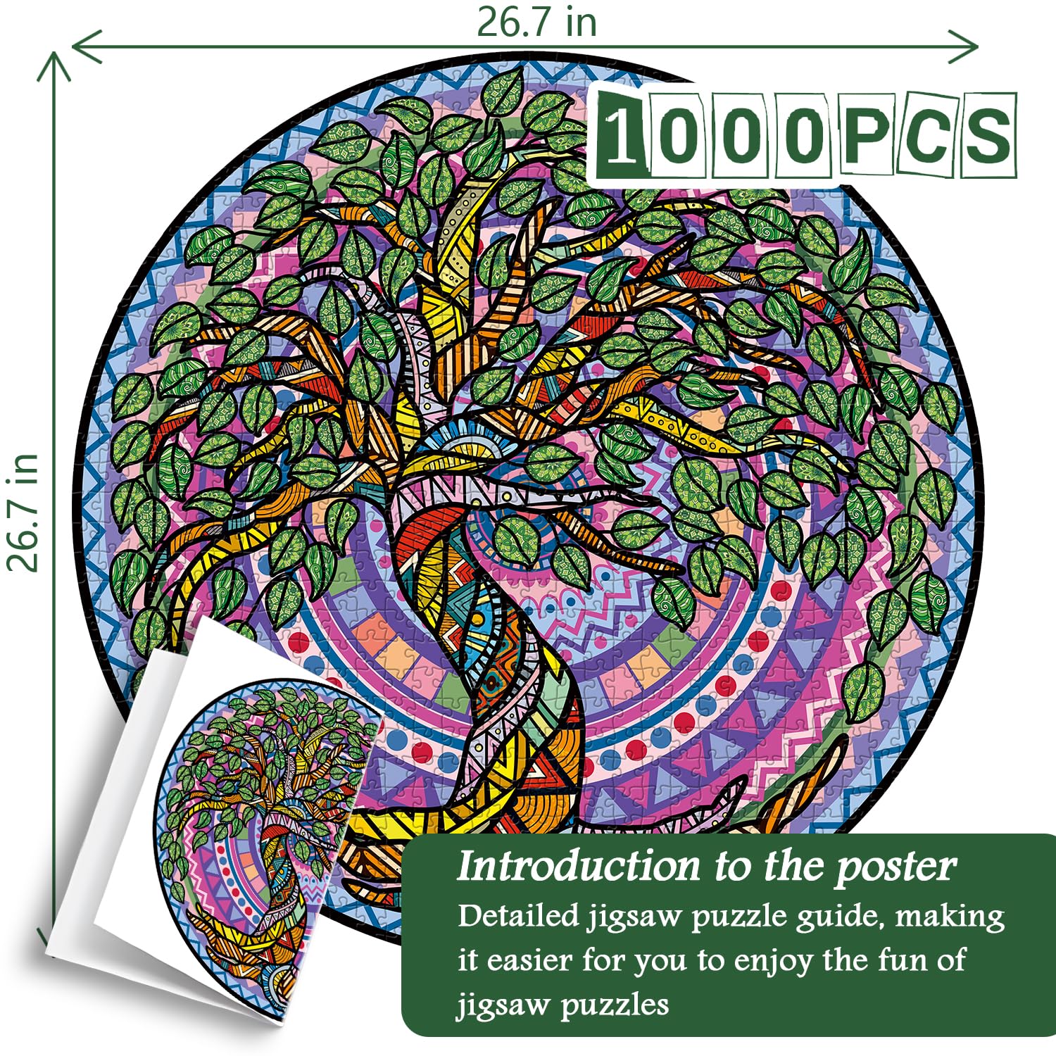 Mandala Tree Jigsaw Puzzles 1000 piezas
