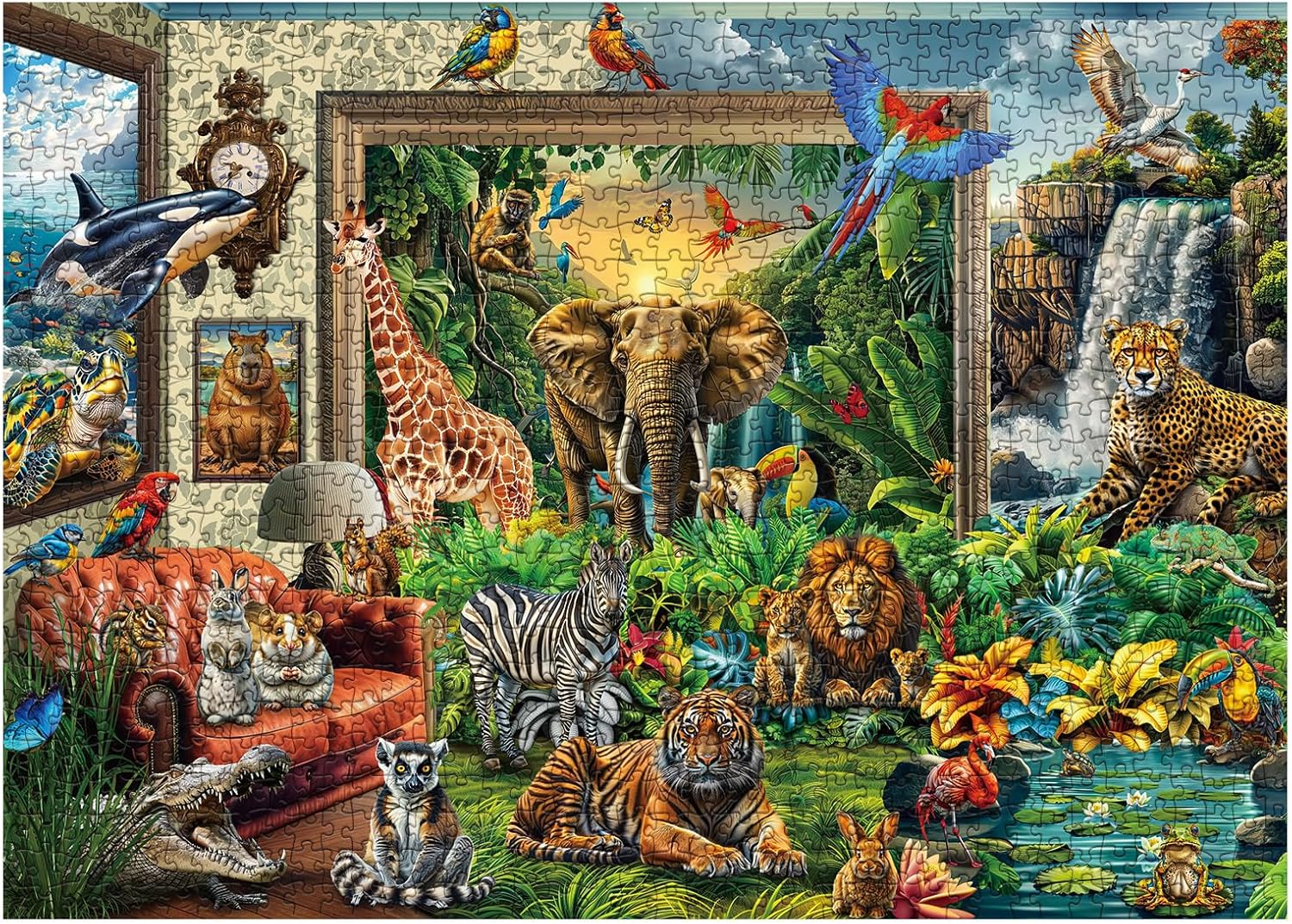 Animal Harmony Jigsaw Puzzle 1000 piezas