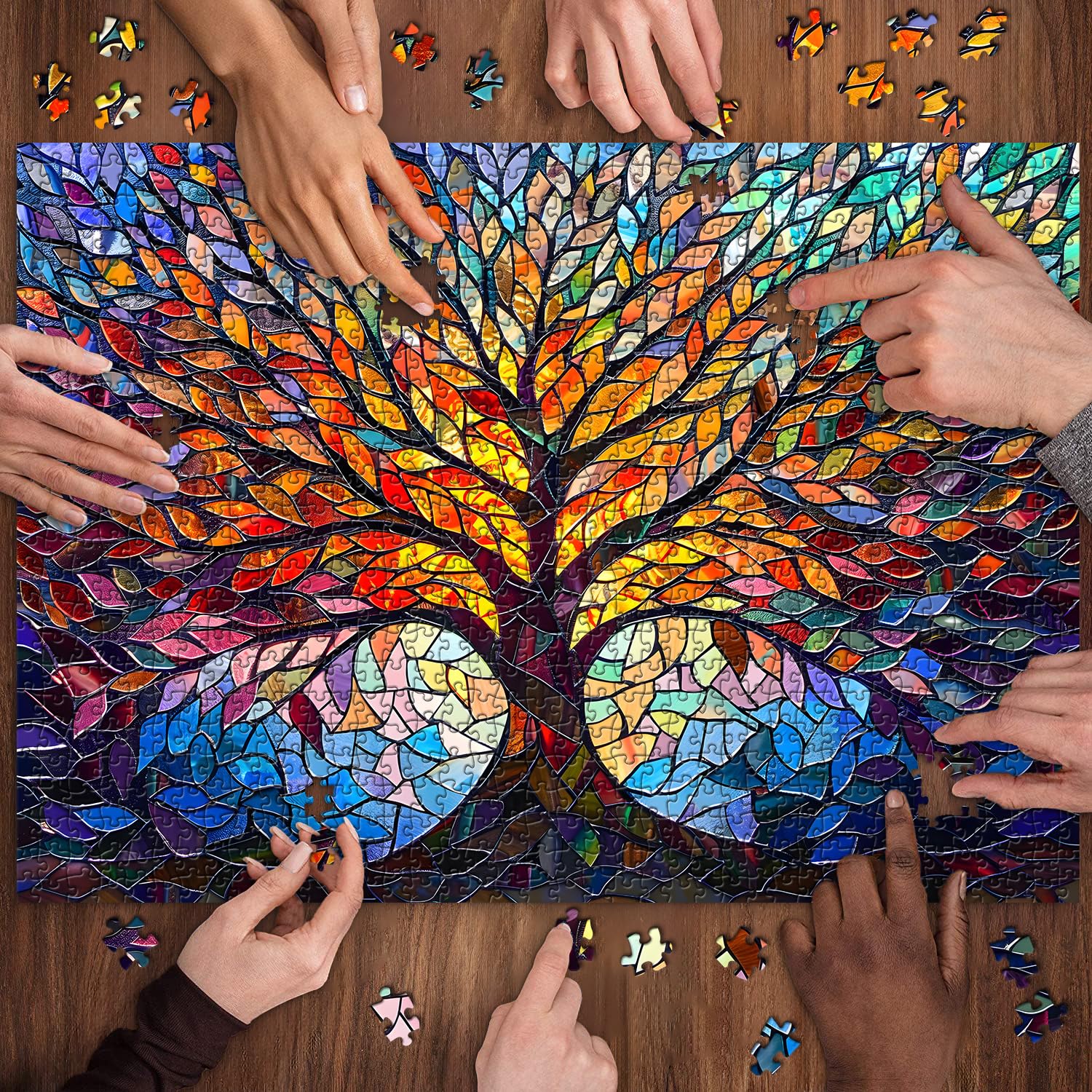 Mosaico Árbol de la vida Rompecabezas 1000 piezas