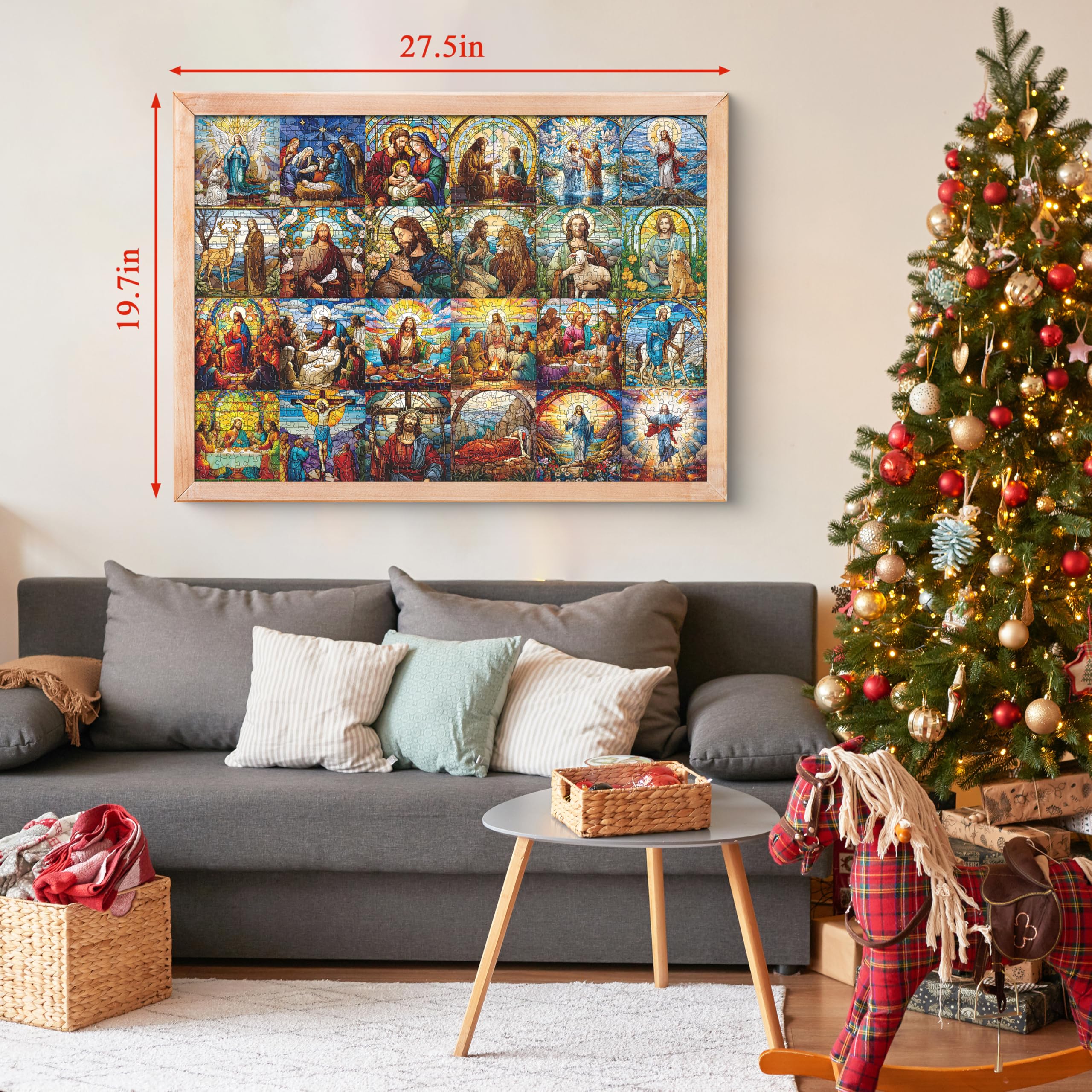 Calendario dell'avvento di natale di Gesù di Gesù puzzle 1000 pezzi