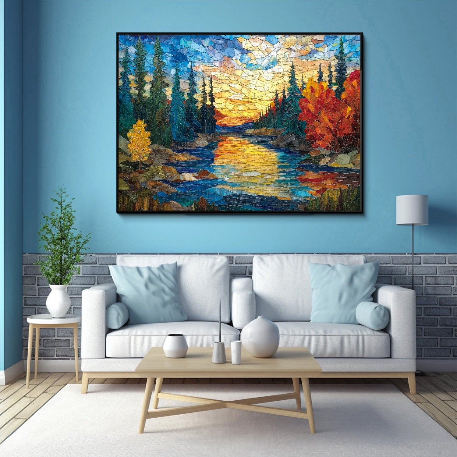 Parque de vidrieras rompecabezas Puzzle 1000 piezas