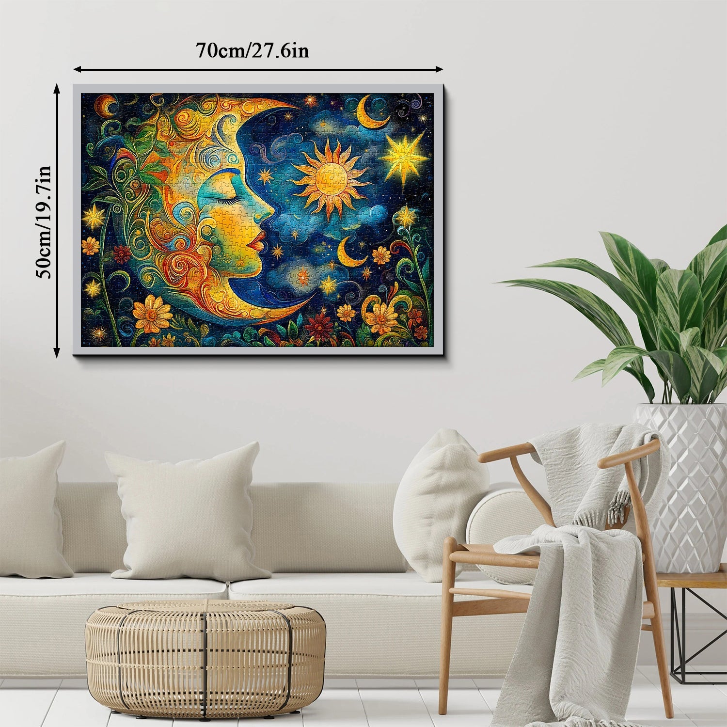 Luna Starry Night Jigsaw Puzzle 1000 Piezas