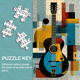 Puzzle de guitare d'art moderne 1000 pièces