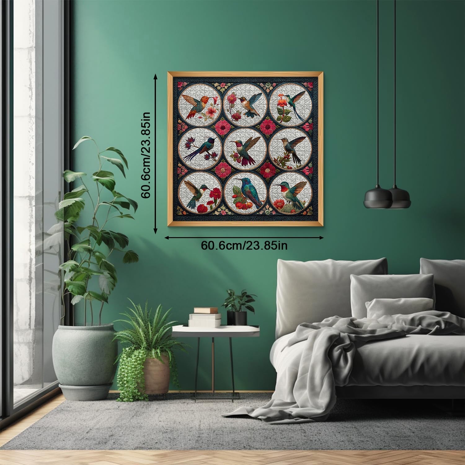 Colibríes entre flores rompecabezas rompecabezas 1000 piezas