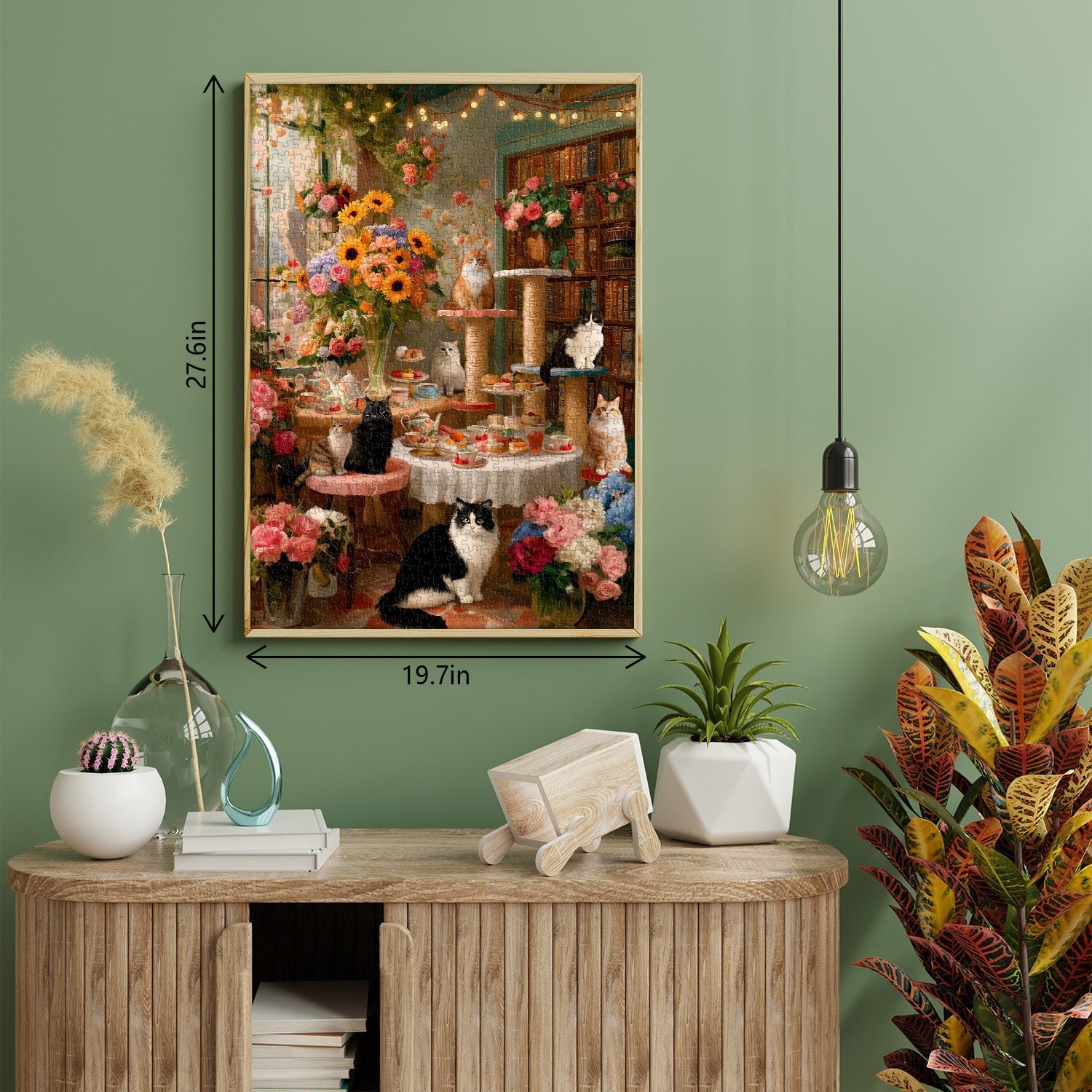 Cozy Cat Cafe Jigsaw Puzzle 1000 Pieces