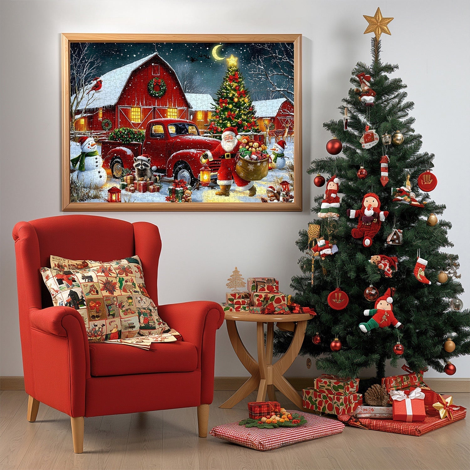 Buon natale notturno puzzle 1000 pezzo
