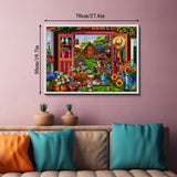 Pielz de rompecabezas de jardín de la granja 1000 piezas