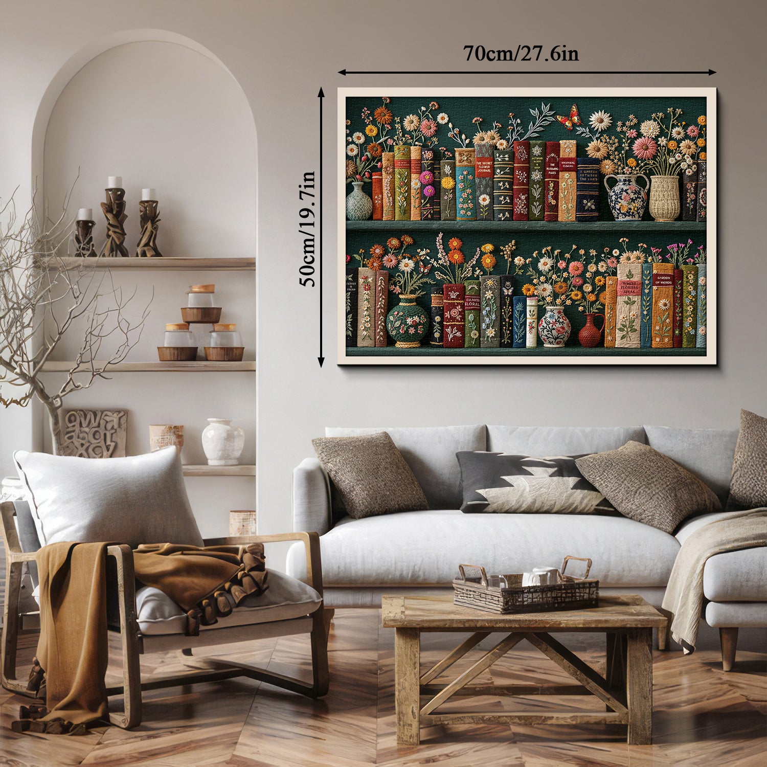 Rompecabezas de estantería de floración 1000 piezas