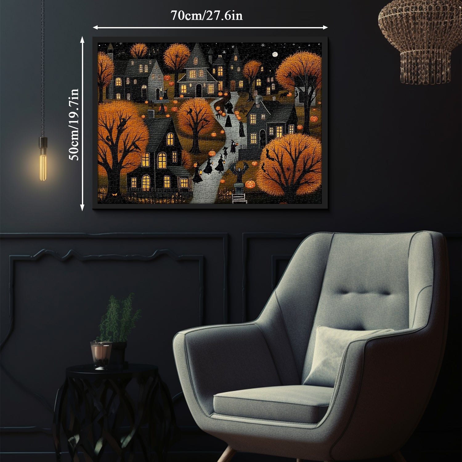 Halloween Heimatstadt Puzzle 1000 Stücke