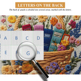 Libros florales Basket Rompecabezas Pizzles 1000 piezas