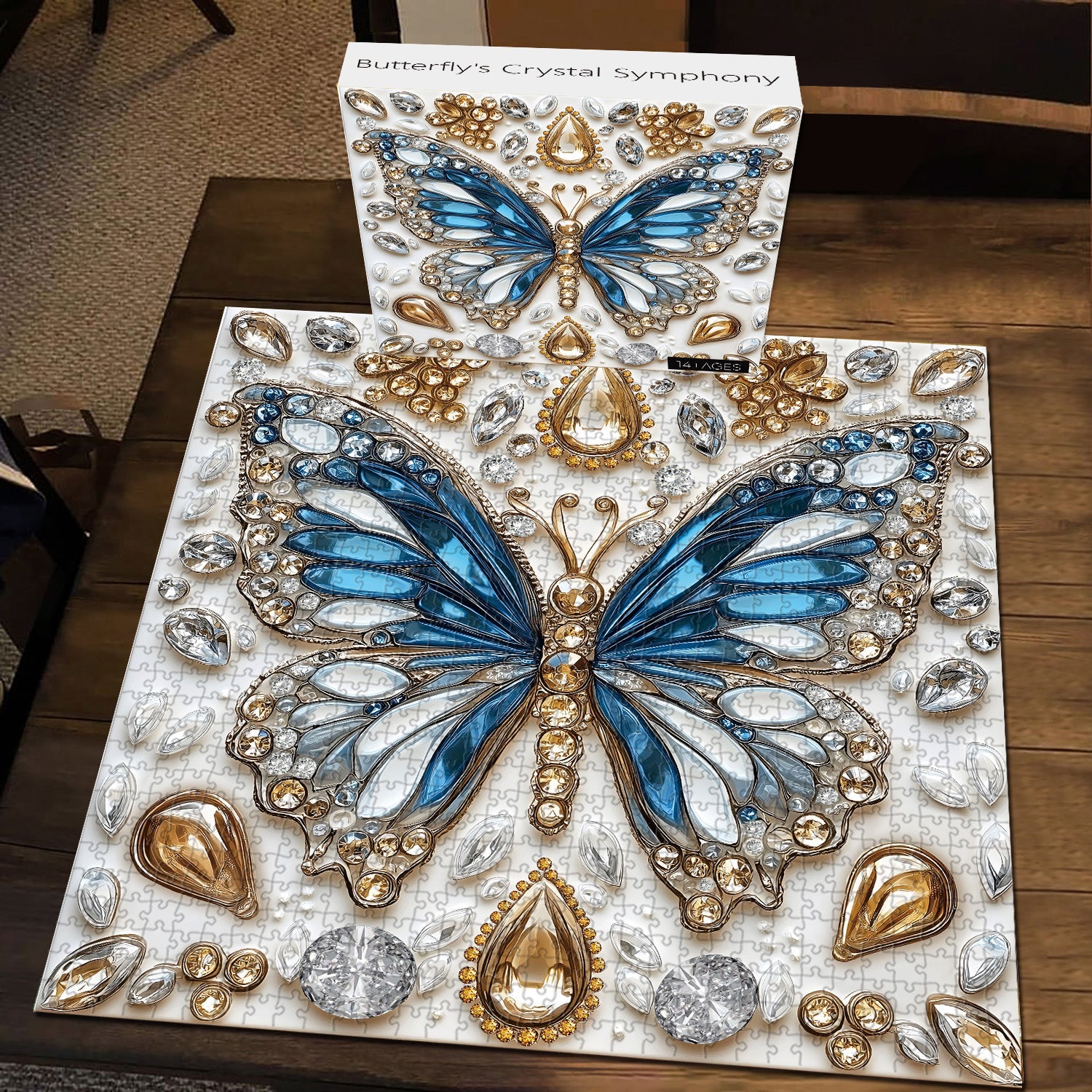 Butterfly's Crystal Symphony Jigsaw Puzzle 1000 piezas