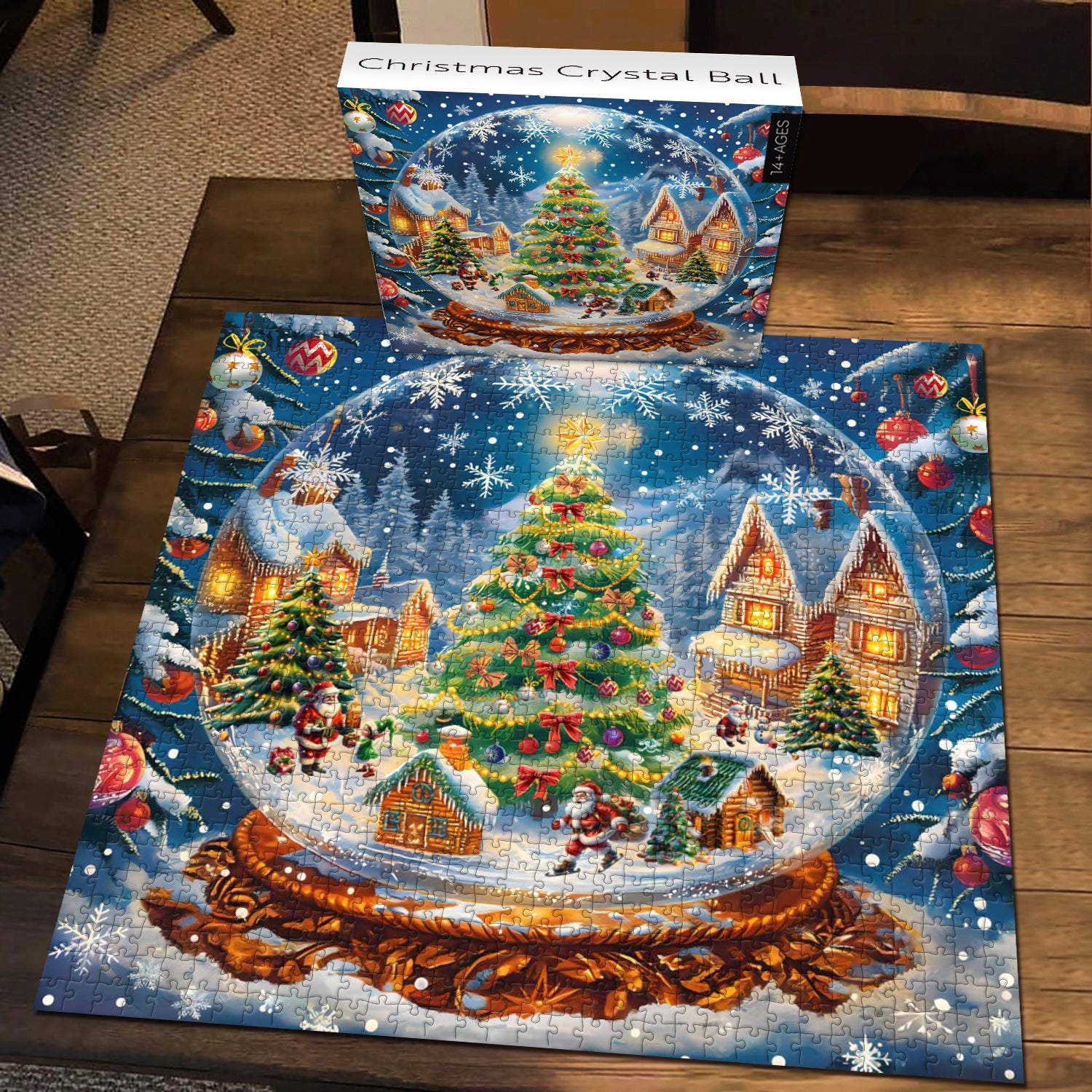 Bola de cristal de Navidad rompecabezas Puzzle 1000 piezas