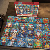 Treasures di Natale Avvento Calendario puzzle puzzle 1000 pezzi