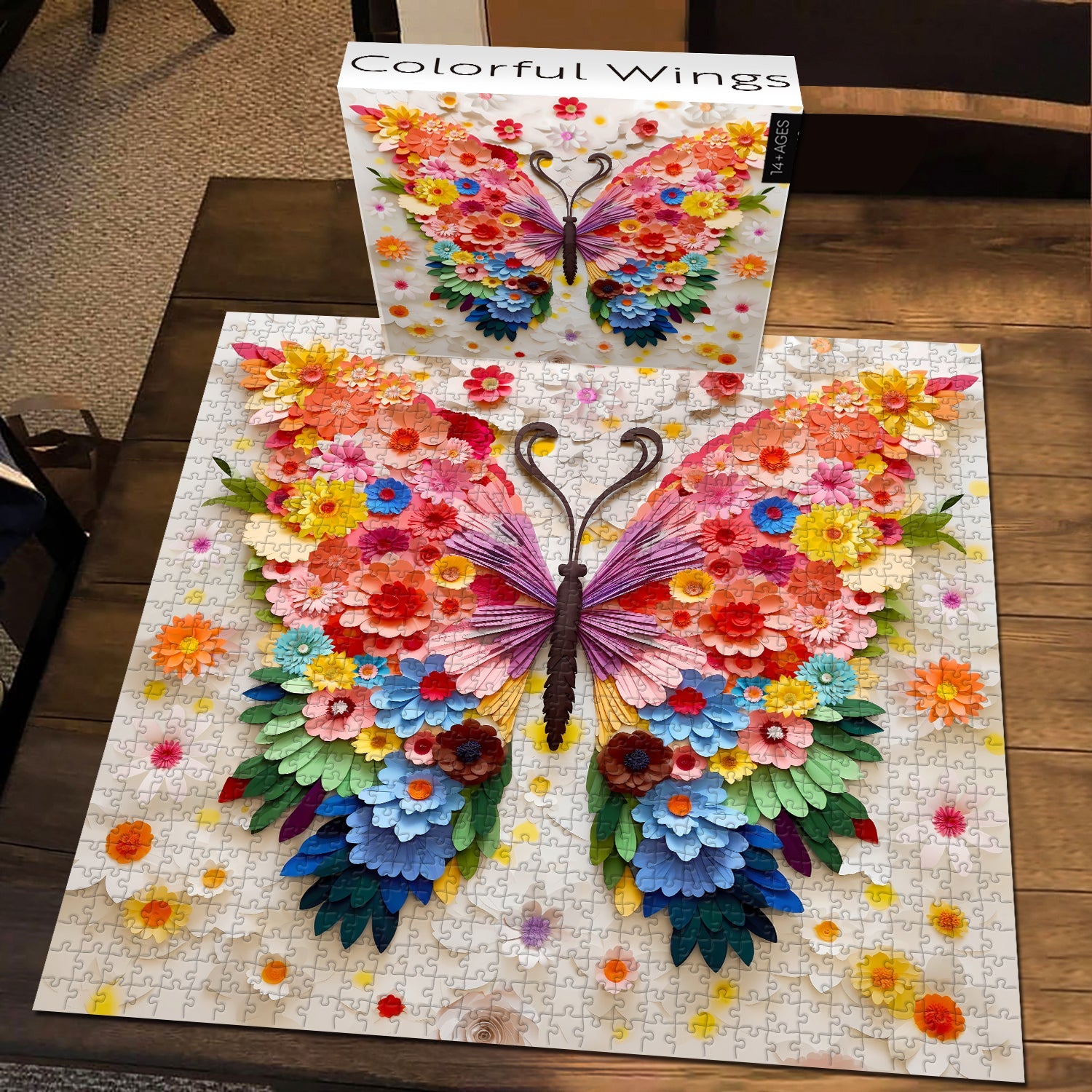 Bunte Wings Puzzle 1000 Stücke