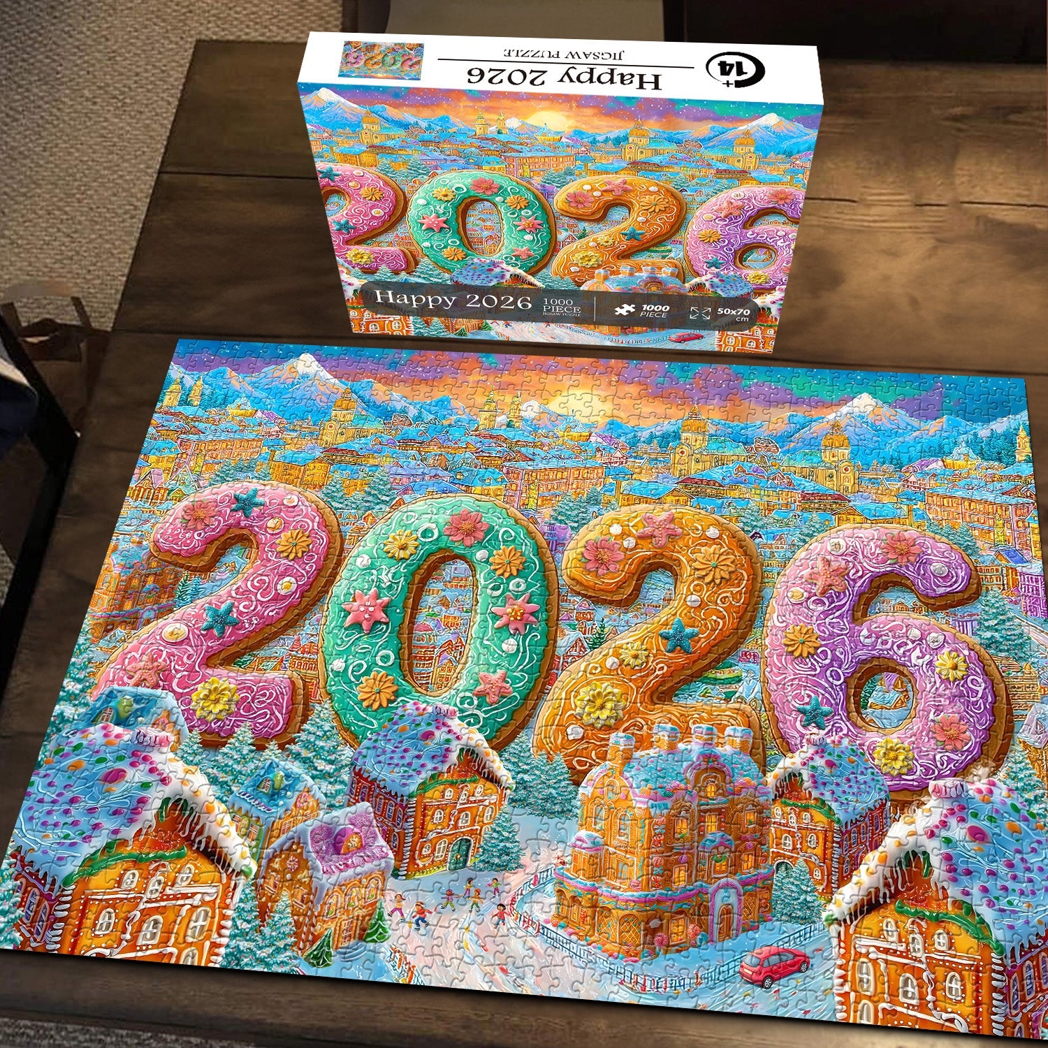 Feliz 2026 rompecabezas Puzzle 1000 piezas