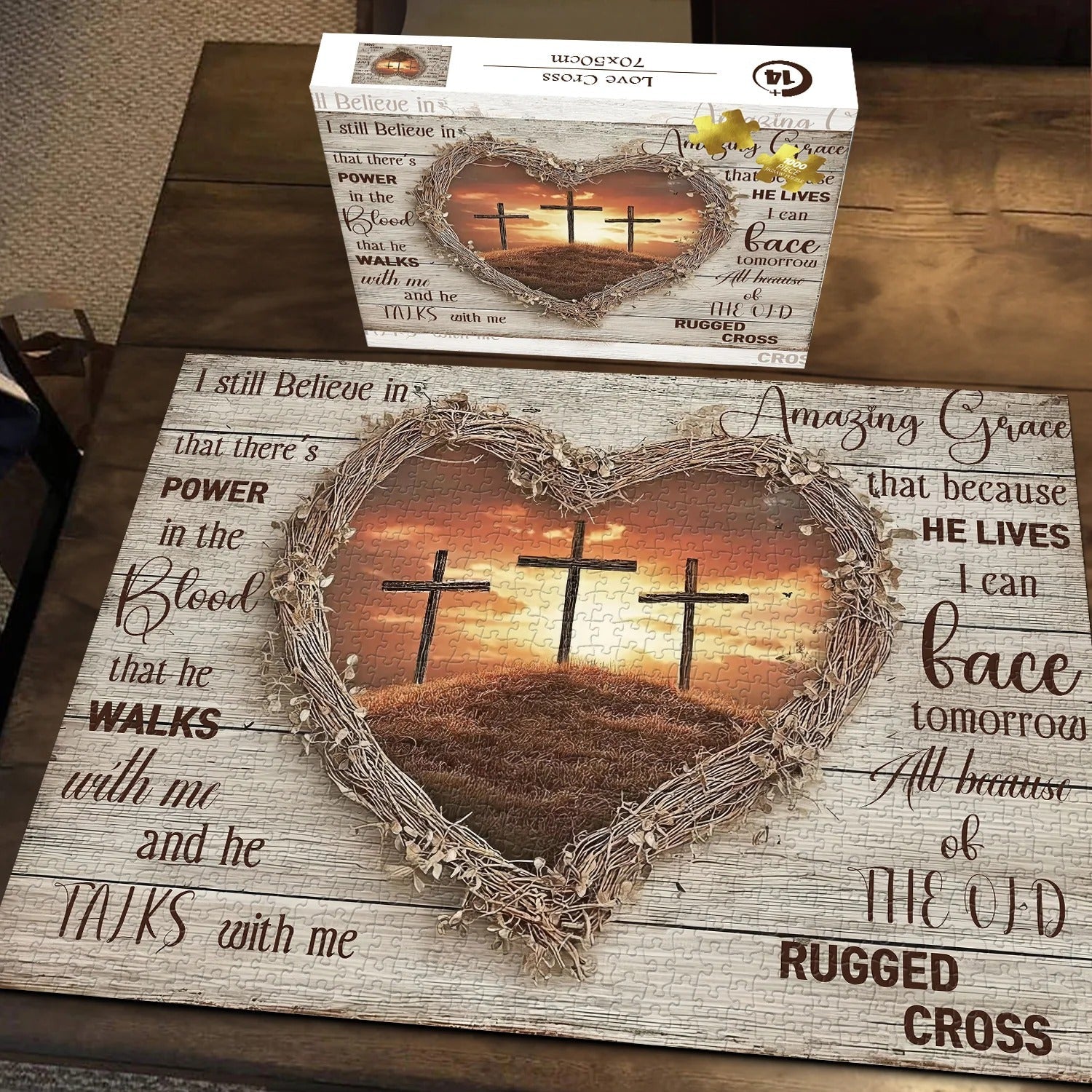 Love Cross Jigsaw Puzzle 1000 piezas
