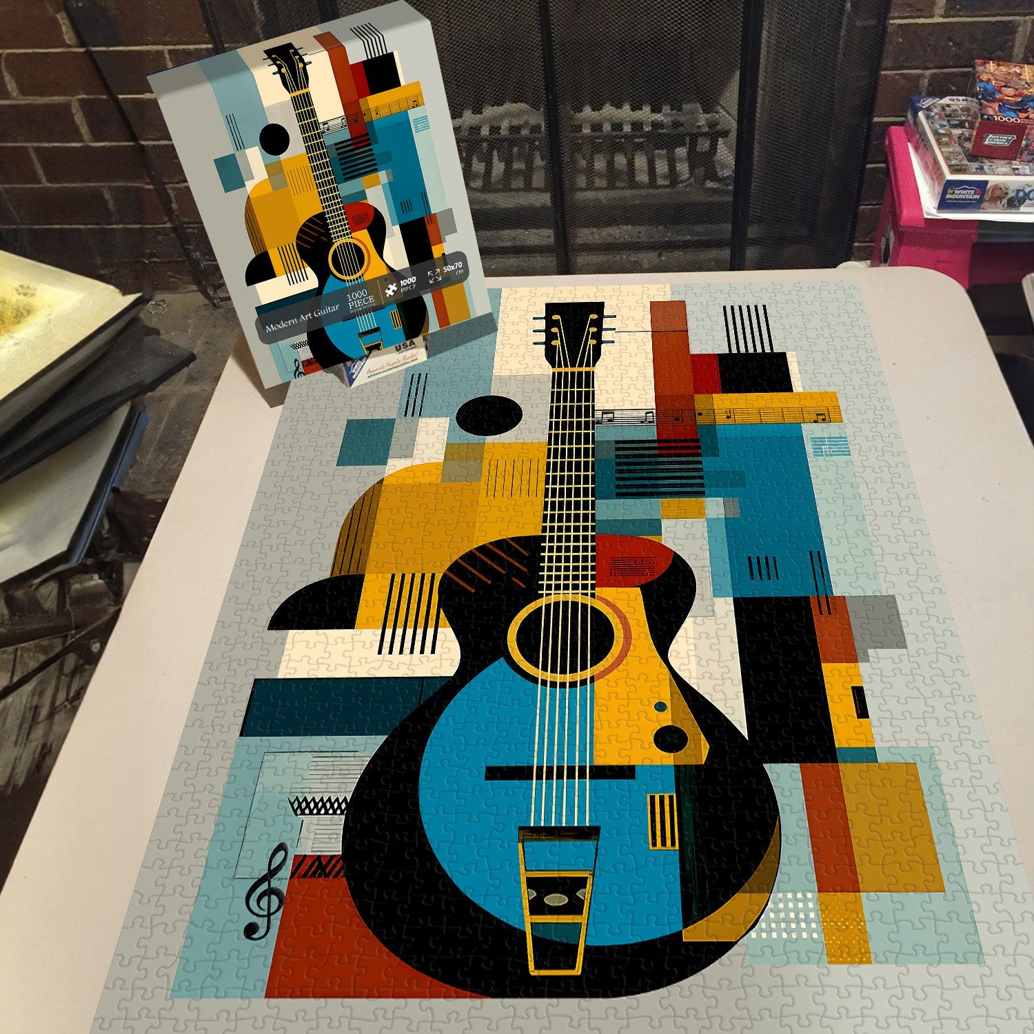 Puzzle de guitare d'art moderne 1000 pièces