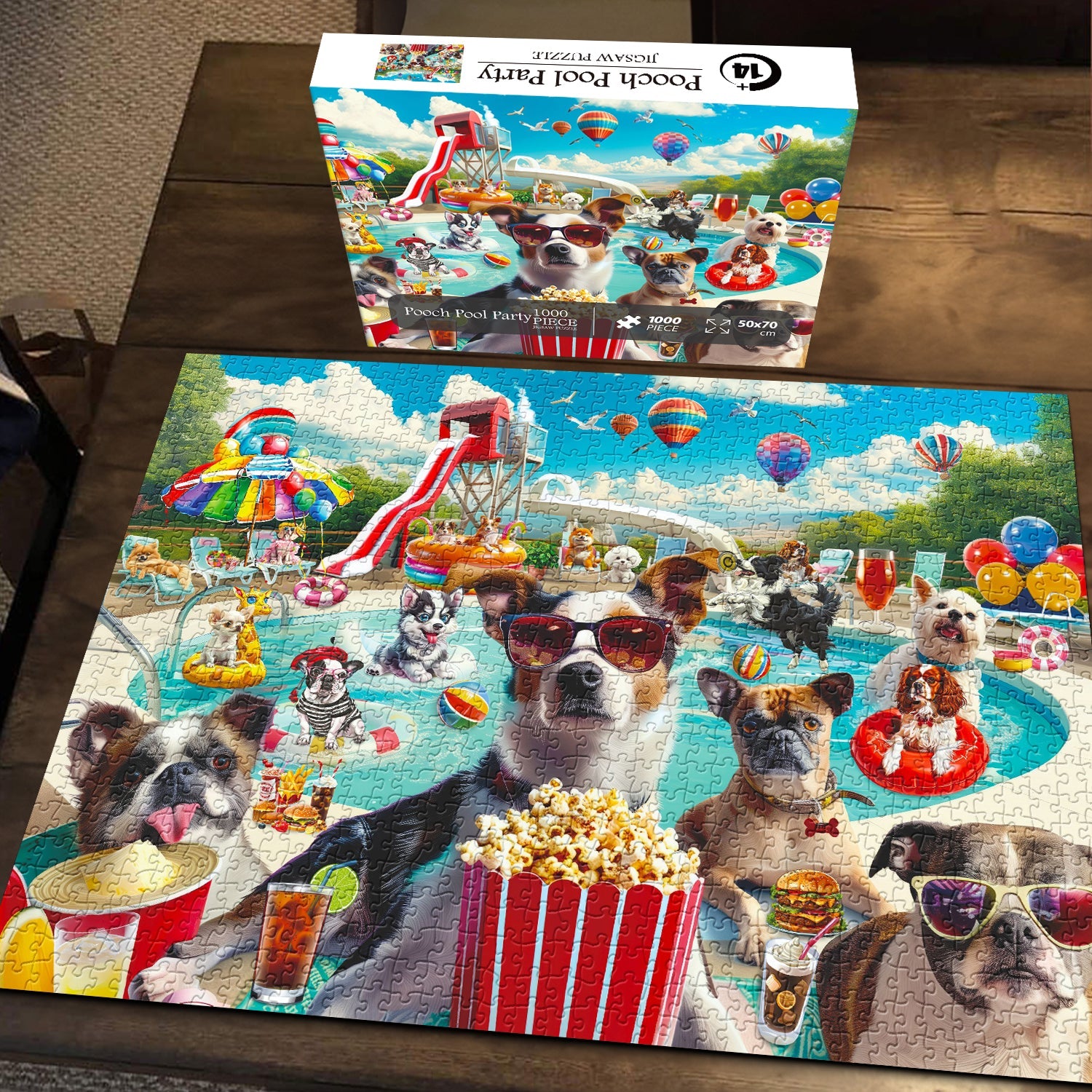 Pooch Pool Party Jigsaw Puzzle 1000 piezas